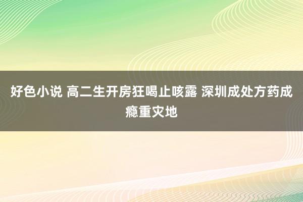 好色小说 高二生开房狂喝止咳露 深圳成处方药成瘾重灾地